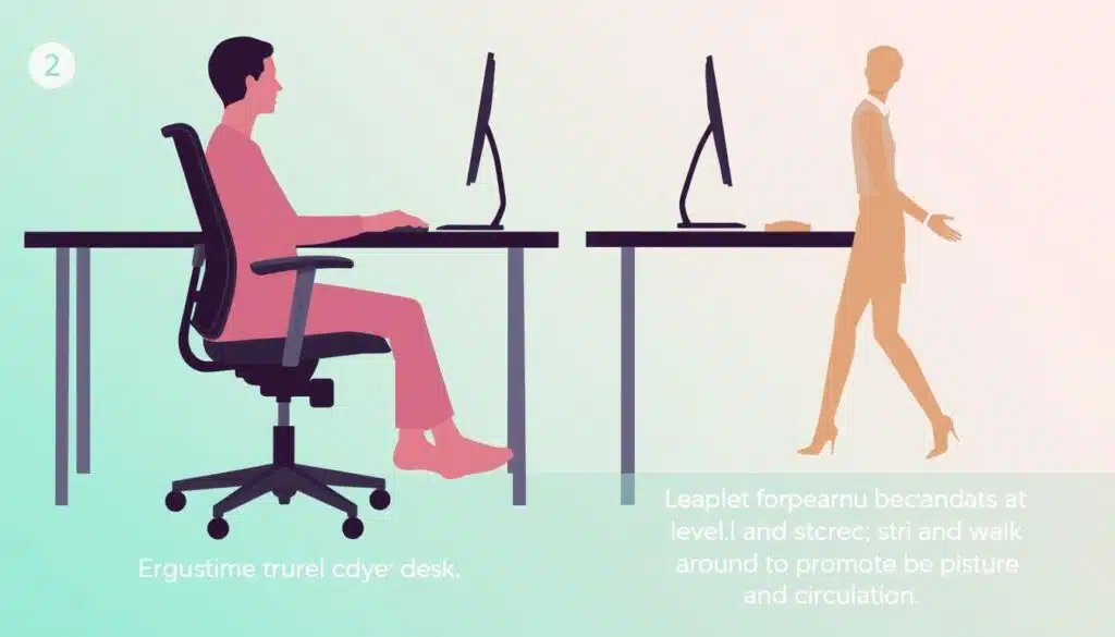 Stappenplan voor ergonomische zithouding