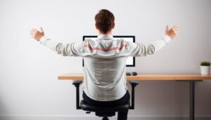 ergonomische zithouding