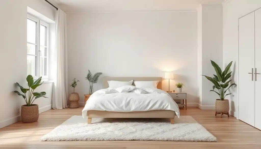 minimalistische slaapkamer