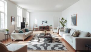 smalle woonkamer inrichten