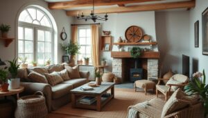 woonkamer in landelijke stijl