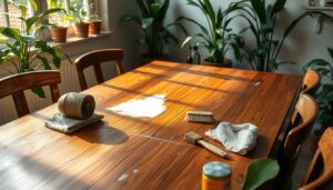 houten eettafel