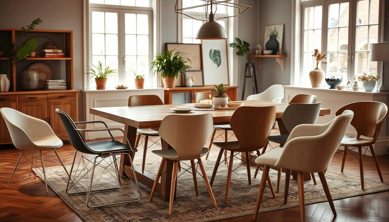 Wat voor stoelen passen bij een houten tafel