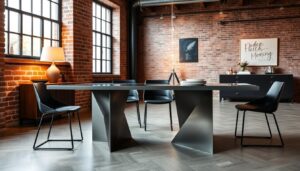 metalen eettafels