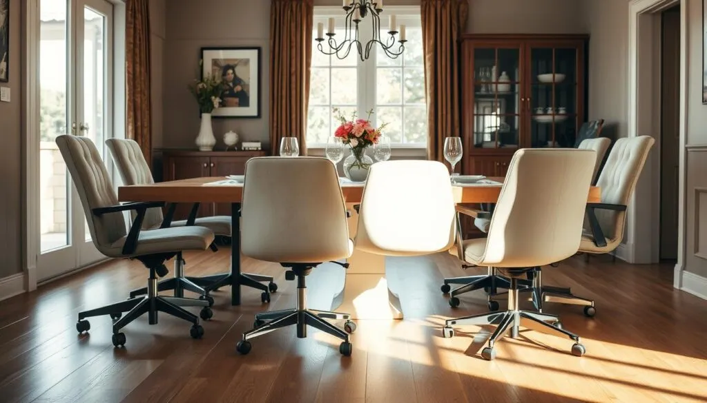 nadelen verstelbare eetkamerstoelen