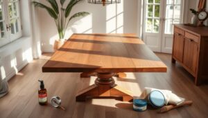 onderhoud houten eettafels