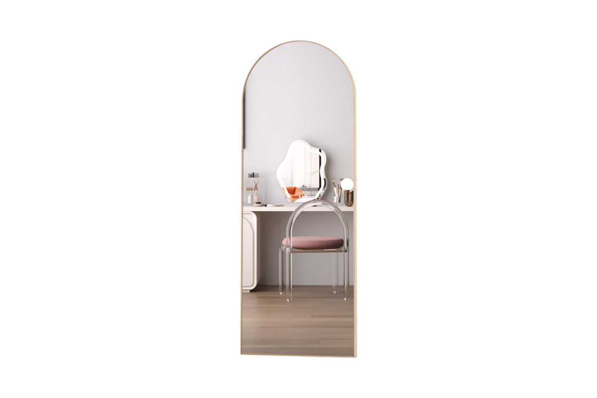 Passpiegel Valletta Boog 160x60 oude eik Japandi – foto 3