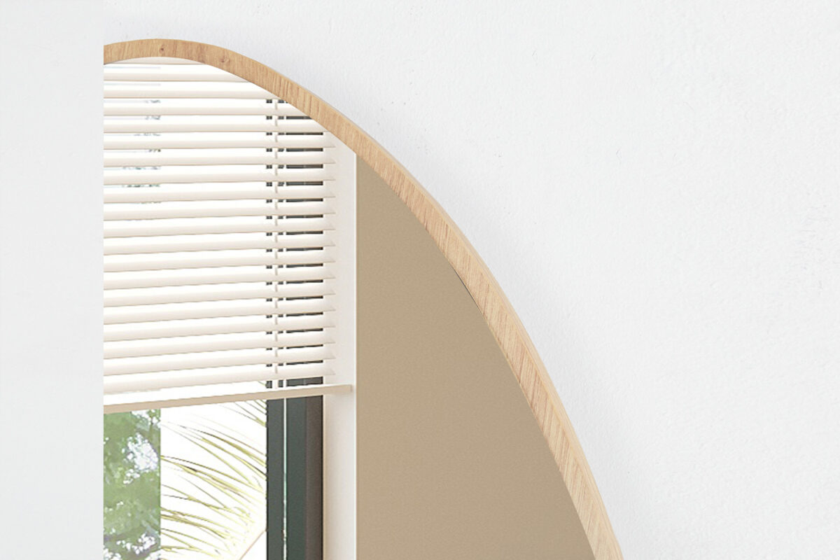 Spiegel Cork Organisch 80x60 oude eik Japandi – foto 5