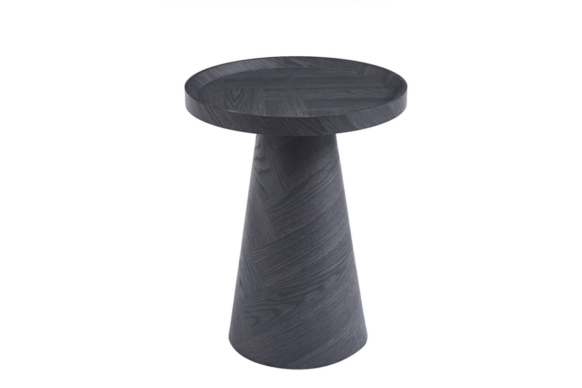 Bijzettafel Vilnius Rond 45 cm donkergrijs Scandinavisch – foto 4