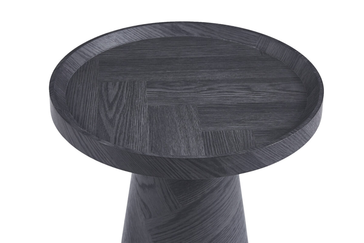 Bijzettafel Vilnius Rond 45 cm donkergrijs Scandinavisch – foto 5