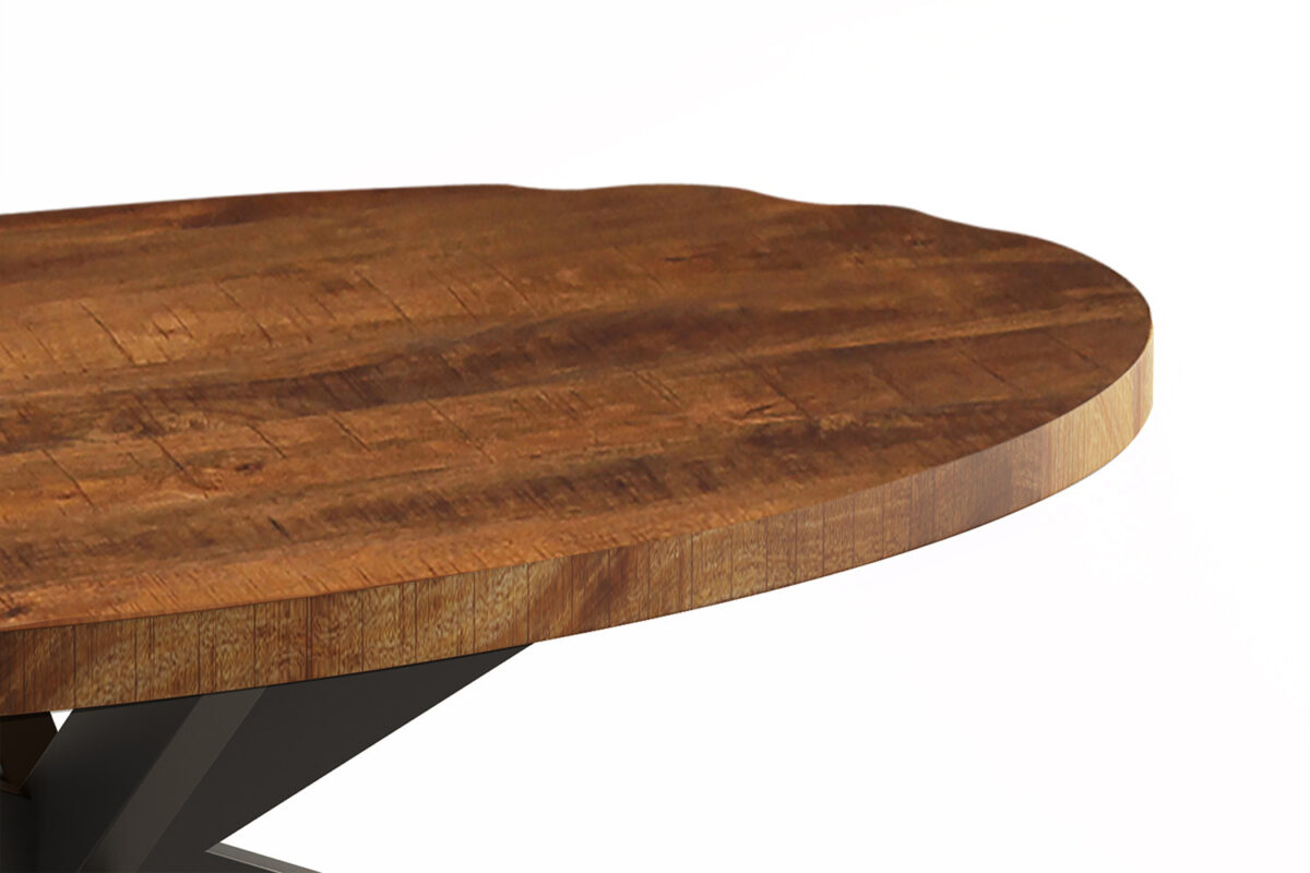 Salontafel Tenerife Ovaal 130 cm mangohout Industrieel – foto 3