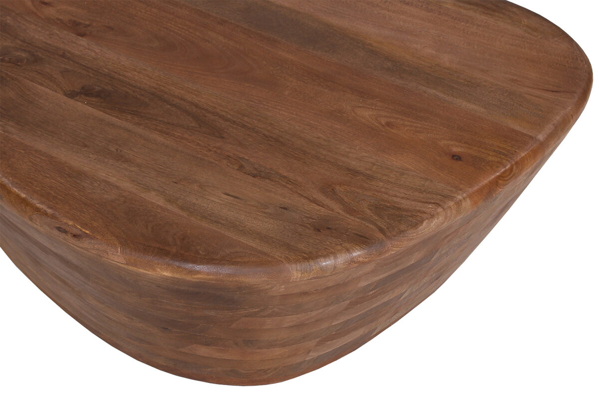 Salontafel Perth Organisch 107 cm lichtbruin mangohout Japandi – foto 5