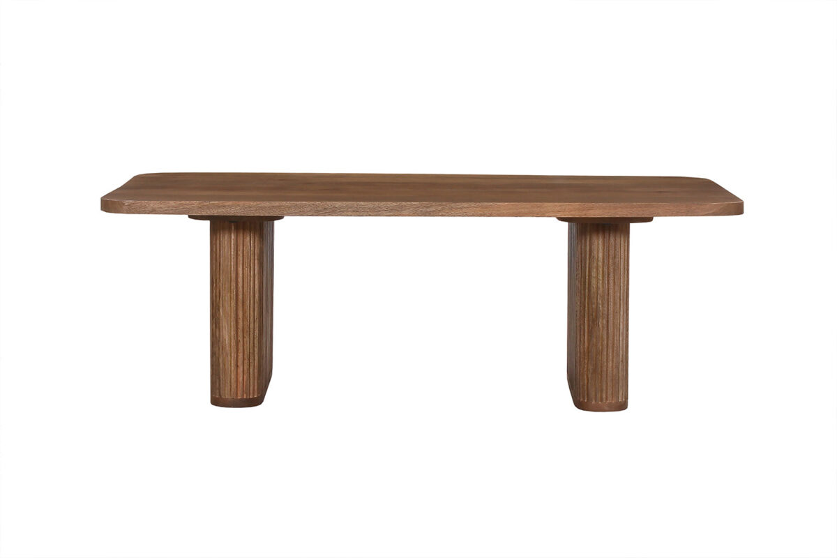 Salontafel Avignon 120 cm lichtbruin mangohout Japandi – foto 3
