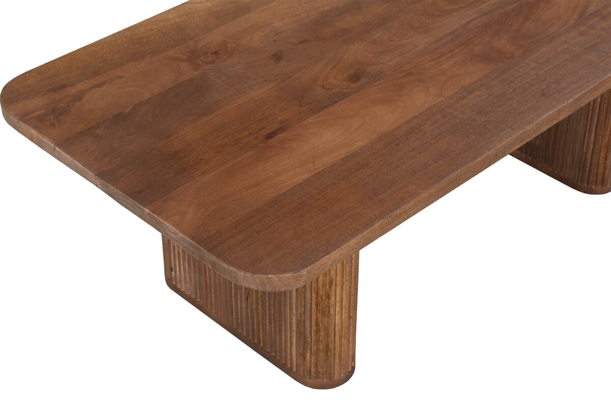 Salontafel Avignon 120 cm lichtbruin mangohout Japandi – foto 6