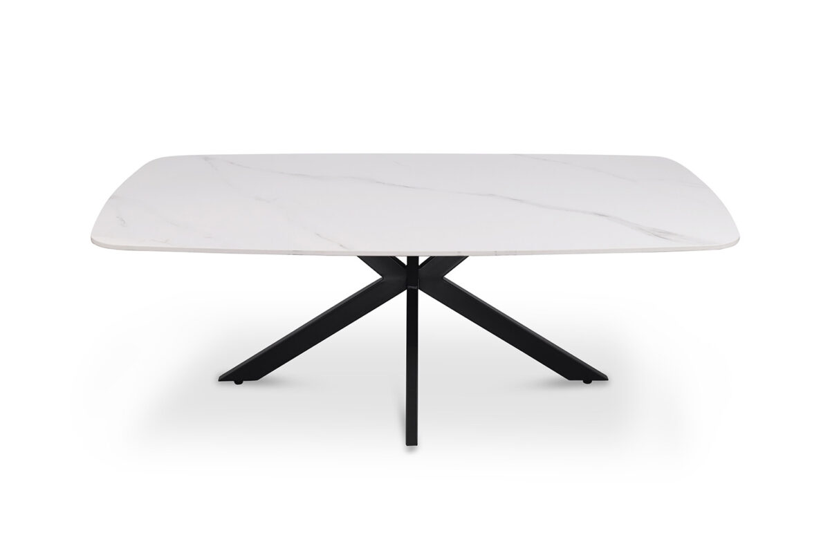 Salontafel Firenze Deens ovaal 130 cm steen wit Industrieel – foto 3