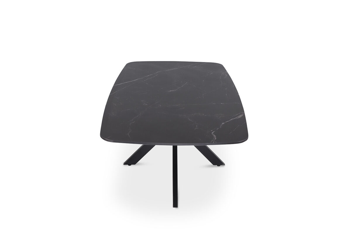 Salontafel Firenze Deens ovaal 130 cm steen zwart Industrieel – foto 5