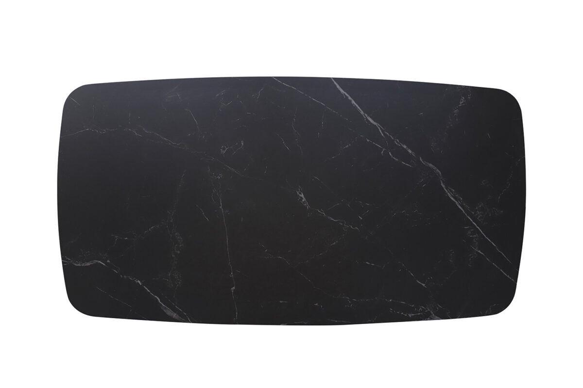 Salontafel Firenze Deens ovaal 130 cm steen zwart Industrieel – foto 6