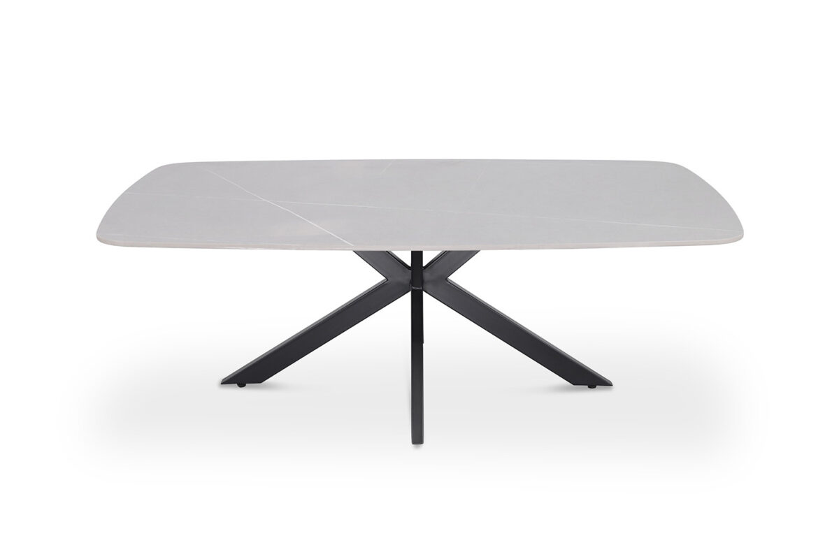 Salontafel Firenze Deens ovaal 130 cm steen grijs Industrieel – foto 3