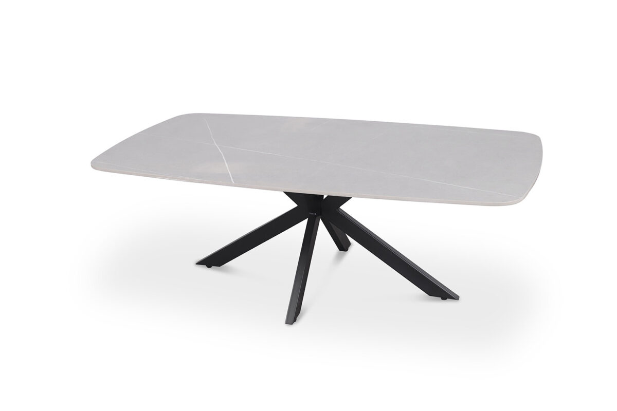 Salontafel Firenze Deens ovaal 130 cm steen grijs Industrieel – foto 4
