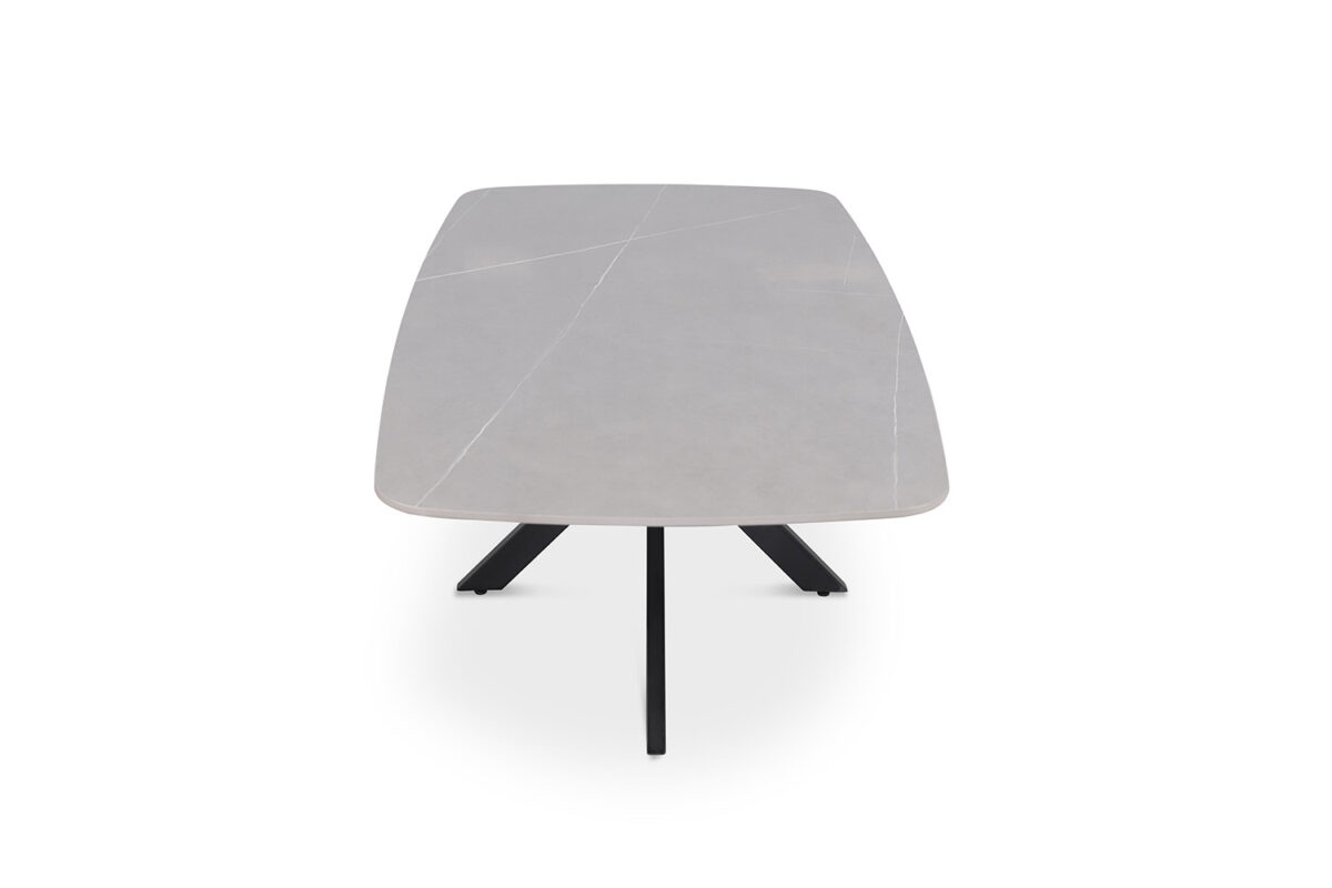 Salontafel Firenze Deens ovaal 130 cm steen grijs Industrieel – foto 5