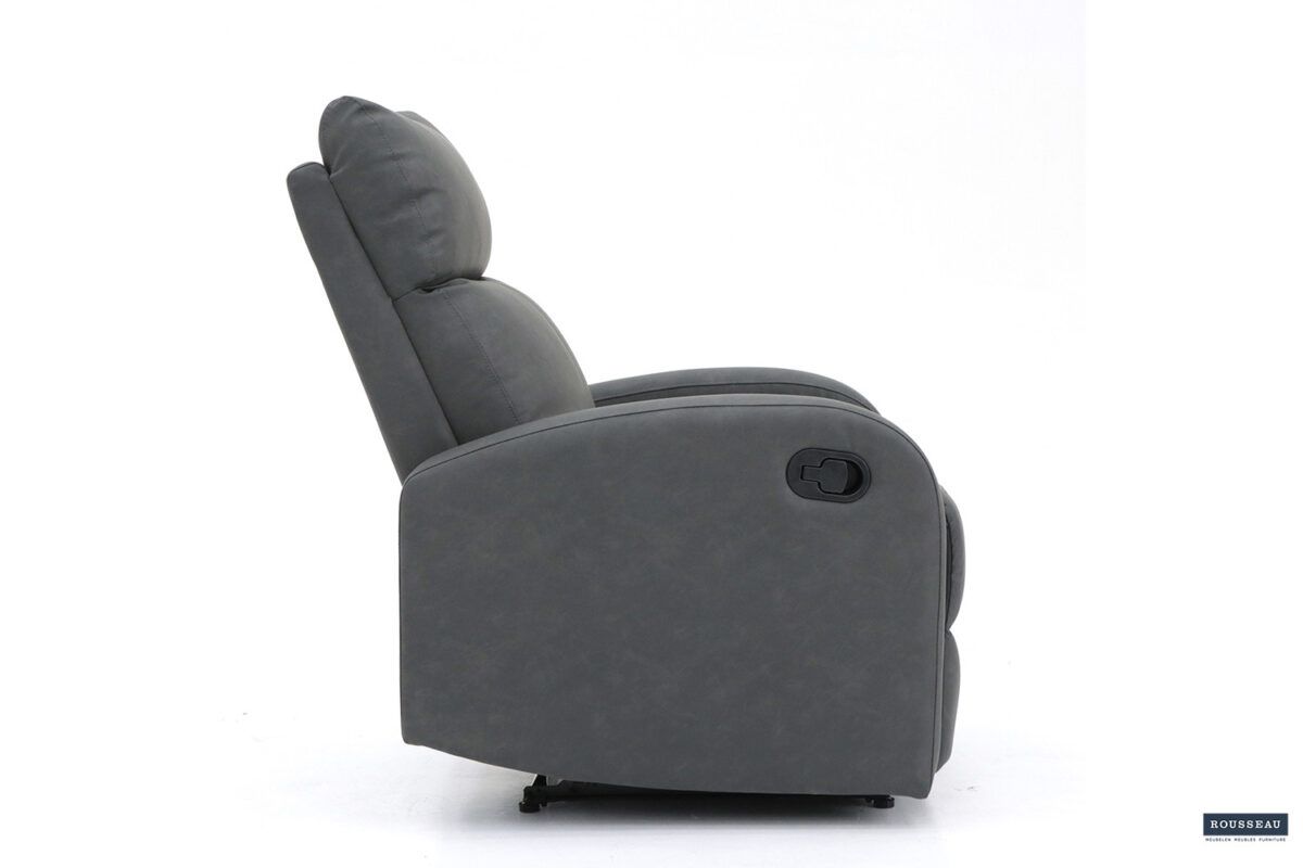 Relaxfauteuil Dijon Verstelbaar zwart kunstleer – foto 4