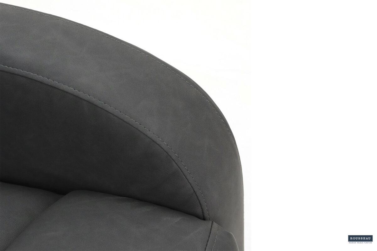 Relaxfauteuil Dijon Verstelbaar zwart kunstleer – foto 6