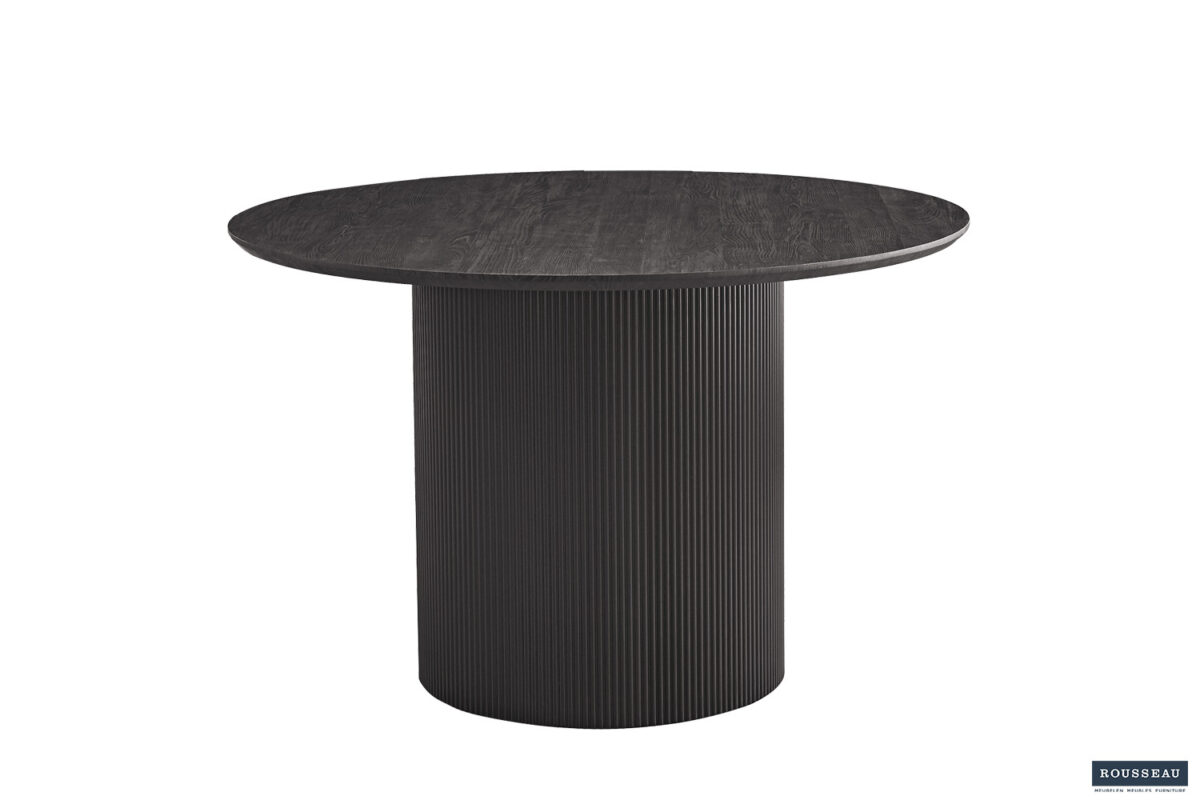 Eettafel Mykonos Rond 120 cm donkerbruin Japandi – foto 3