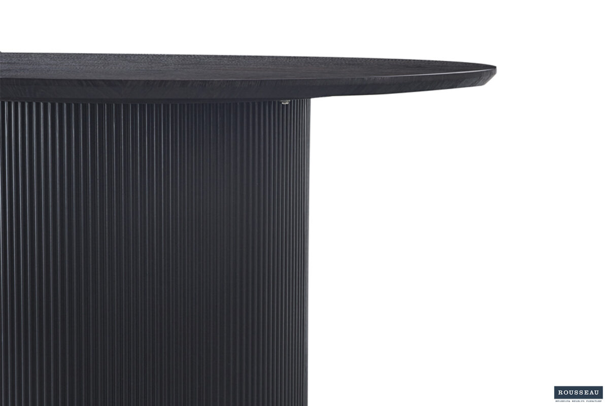 Eettafel Mykonos Rond 120 cm donkerbruin Japandi – foto 5
