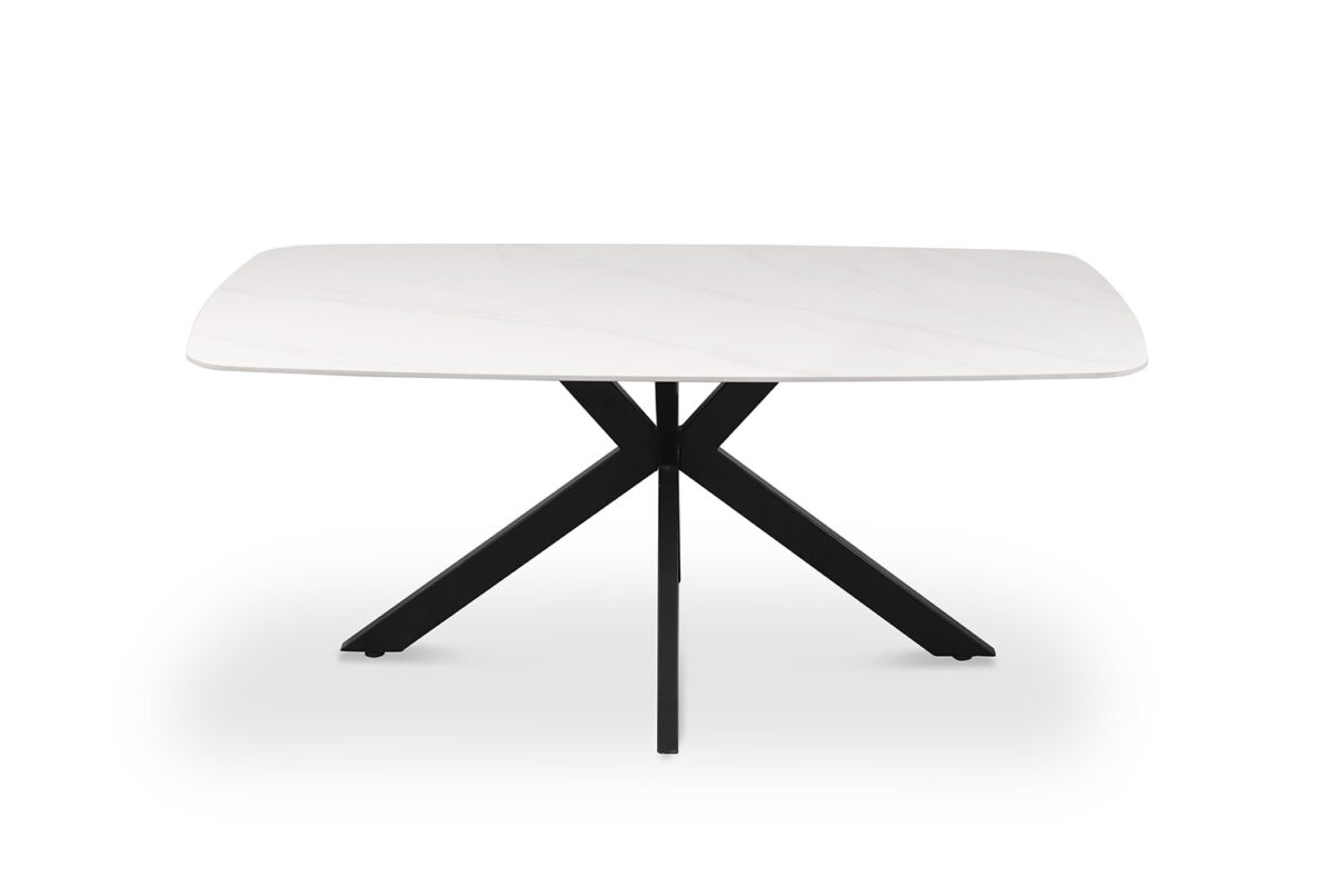 Eettafel Firenze Deens ovaal 180 cm steen wit Industrieel – foto 4