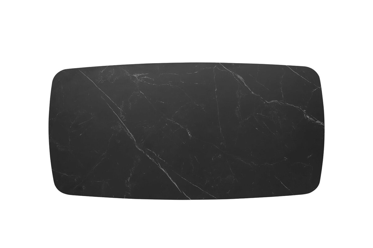 Eettafel Firenze Deens ovaal 180 cm steen zwart Industrieel – foto 6