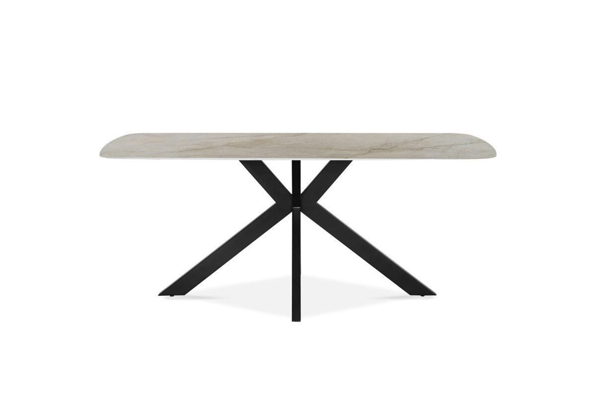 Eettafel Firenze Deens ovaal 180 cm steen beige Industrieel – foto 4