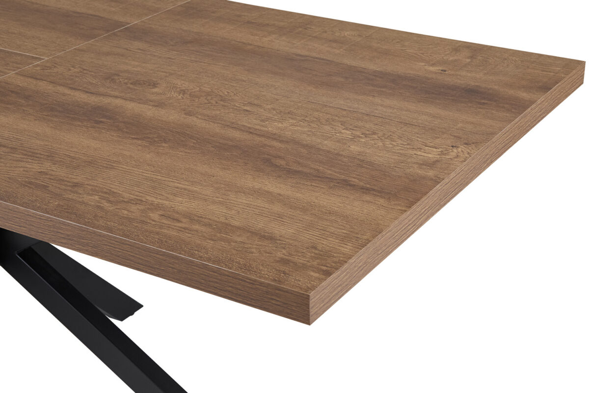Uitschuifbare eettafel Santorini 160-200 cm donkerbruin – foto 12