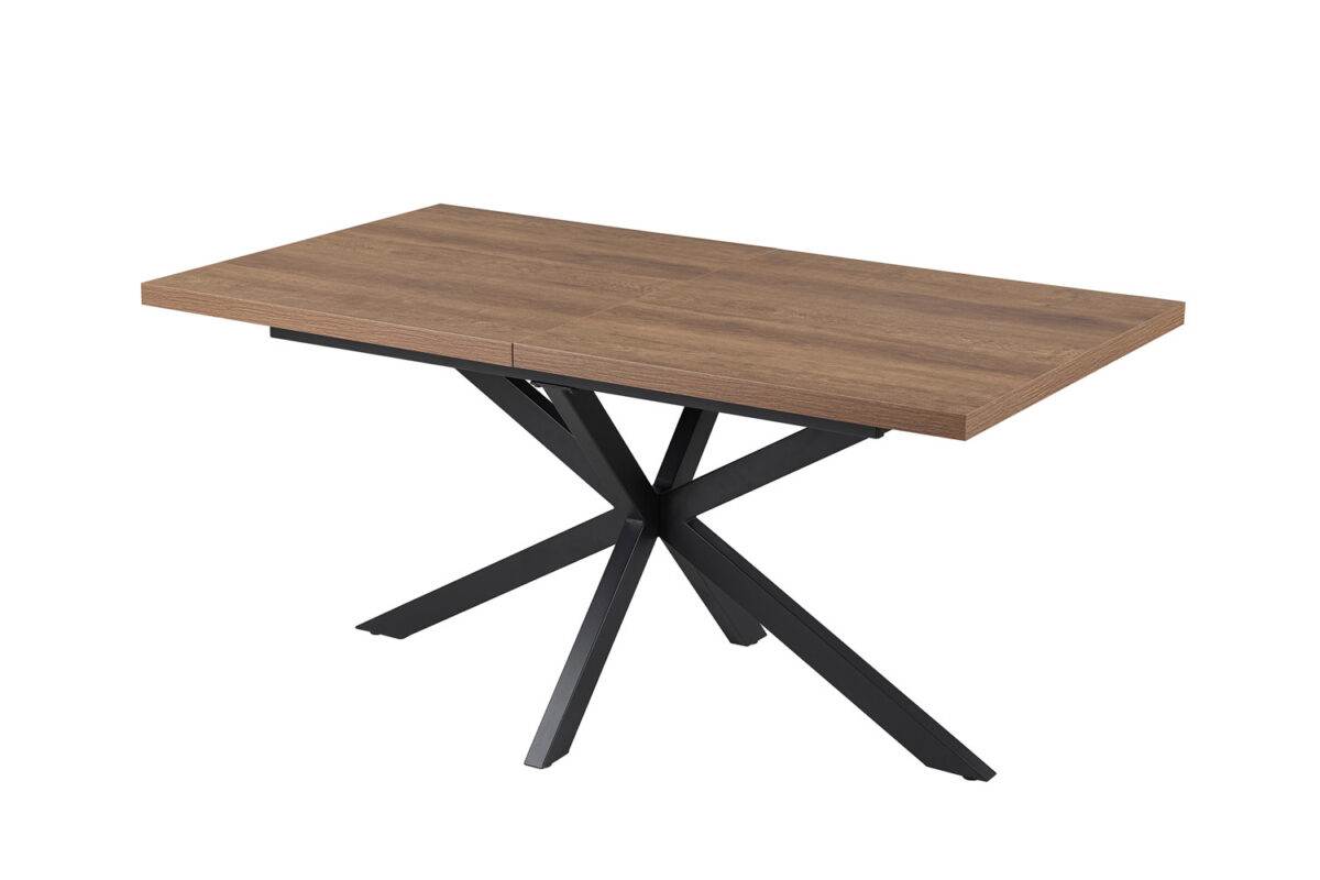 Uitschuifbare eettafel Santorini 160-200 cm donkerbruin – foto 9