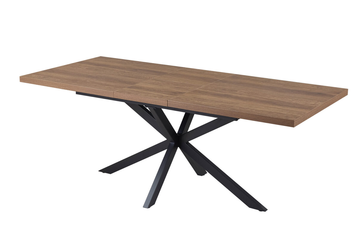 Uitschuifbare eettafel Santorini 160-200 cm donkerbruin – foto 10