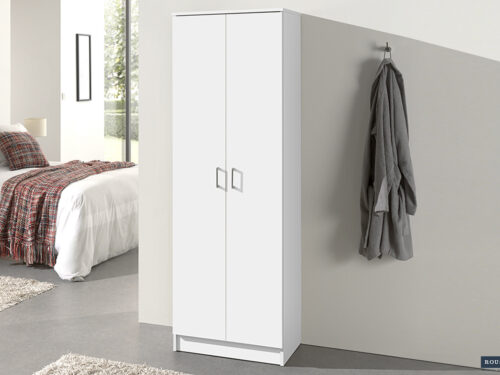 Opbergkast Breda 2-deurs 60 cm wit Scandinavisch