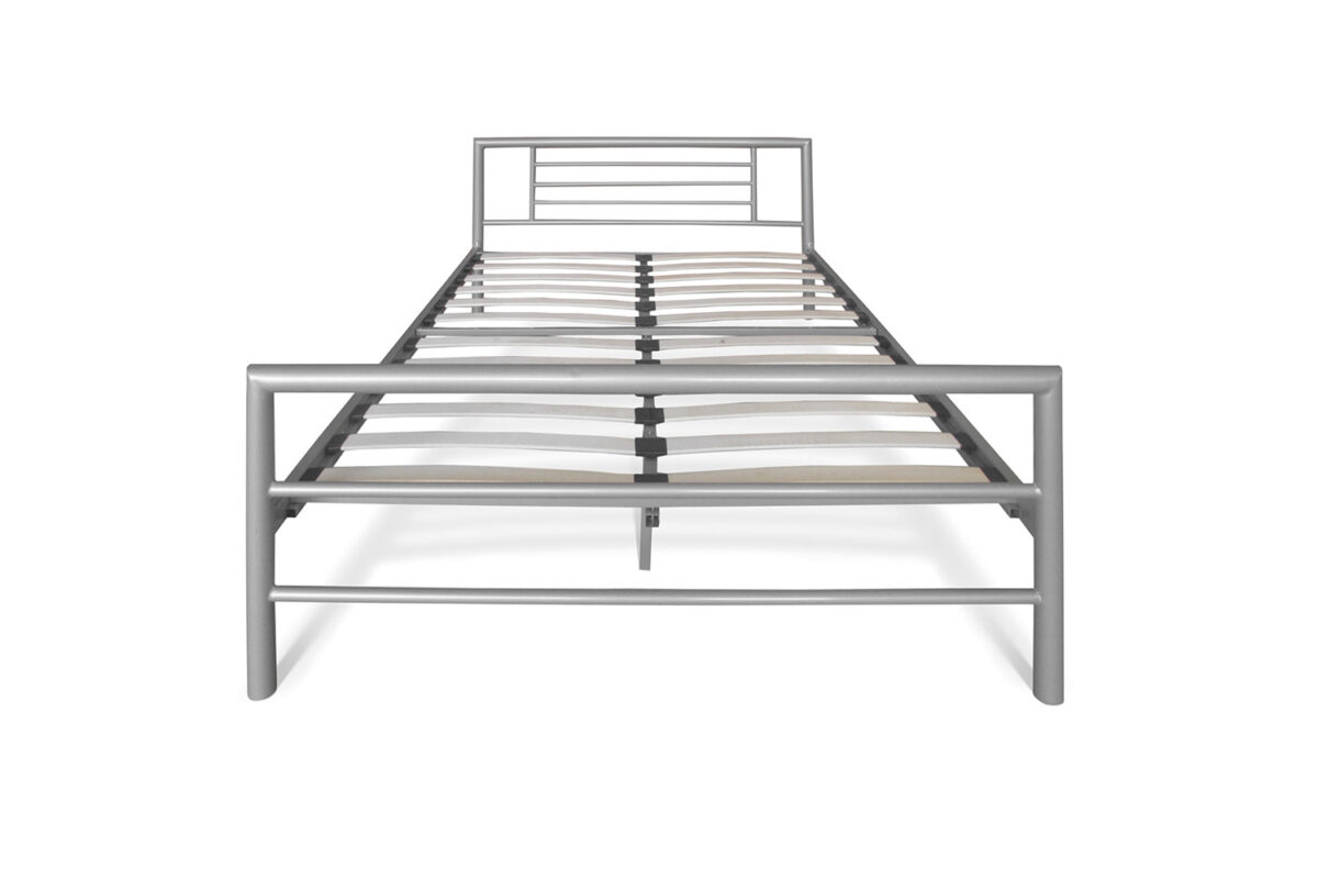 Bed Leiden 160x200 grijs metaal Industrieel – foto 6