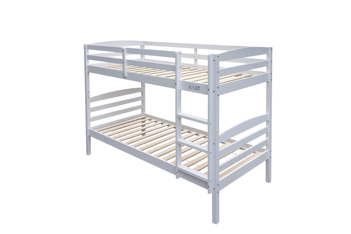 Stapelbed Kopenhagen 90x200 splitsbaar wit Scandinavisch – foto 3