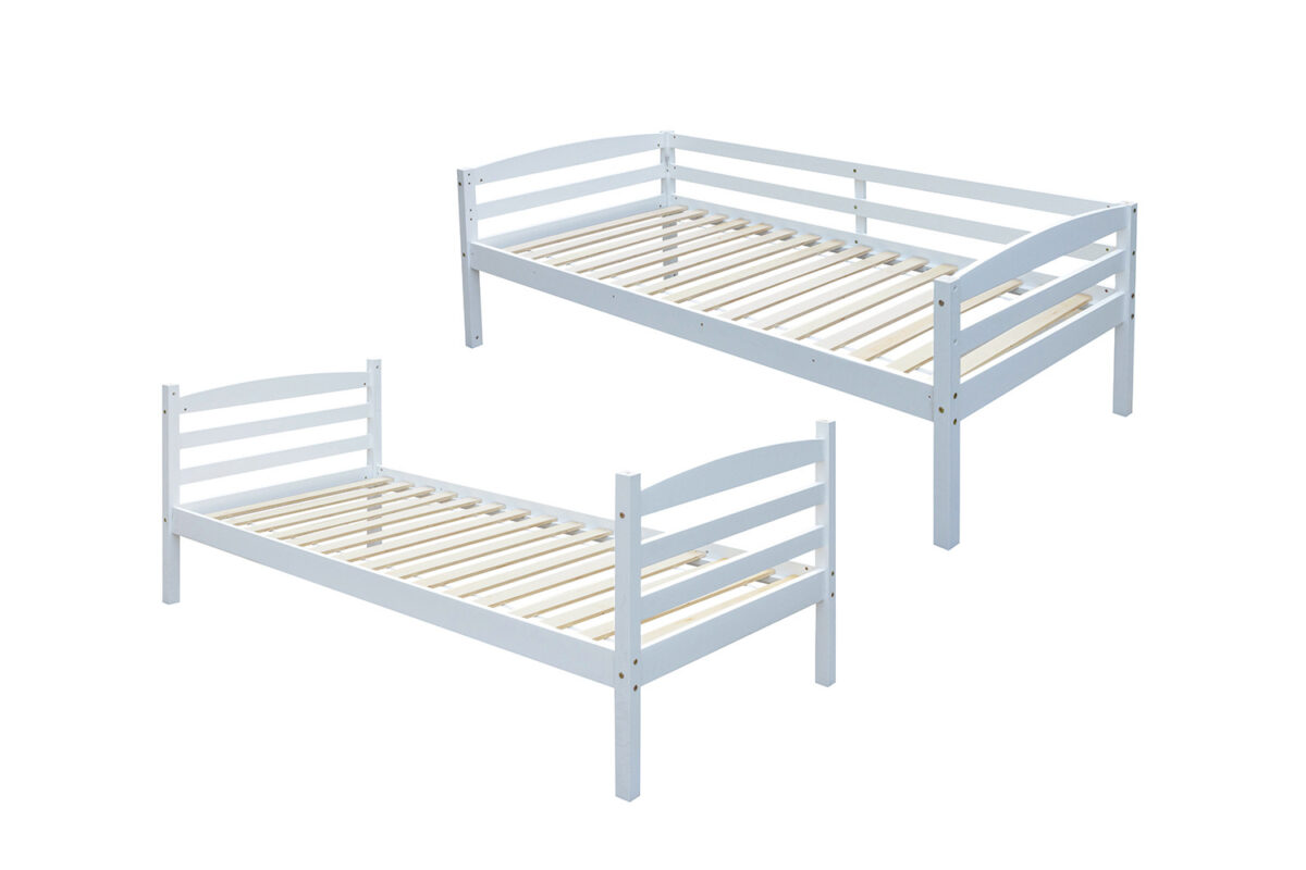 Stapelbed Kopenhagen 90x200 splitsbaar wit Scandinavisch – foto 6