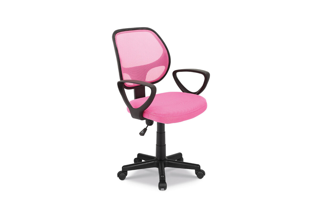 Bureaustoel Malmo Met armleuning roze mesh – foto 5
