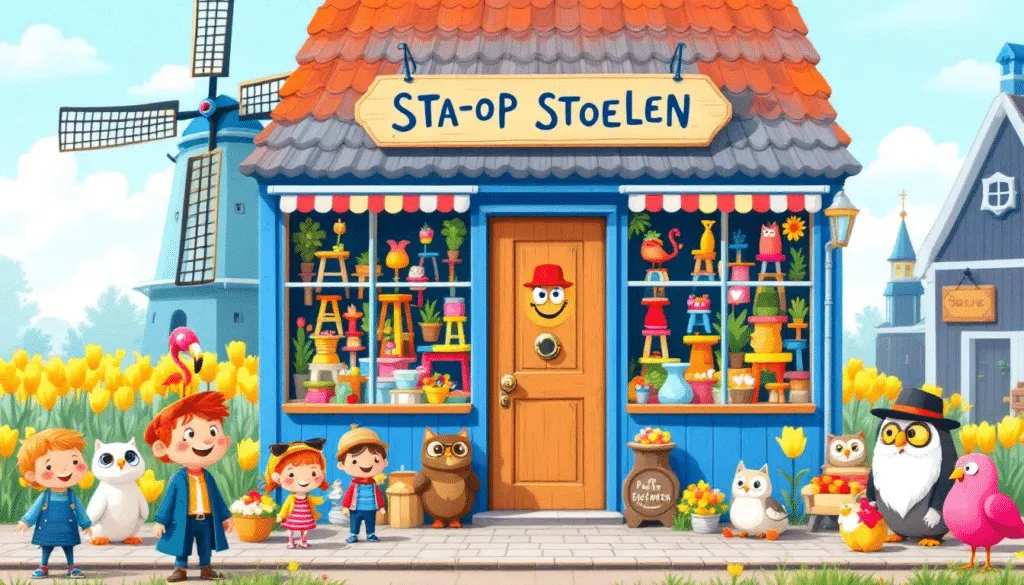 Een winkel waar mensen sta-op stoelen kunnen kopen.
