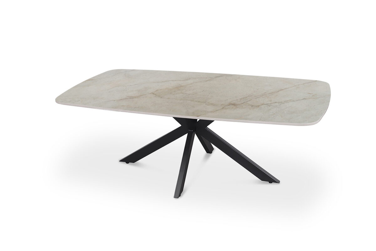 Salontafel Firenze Deens ovaal 130 cm steen beige Industrieel – foto 4