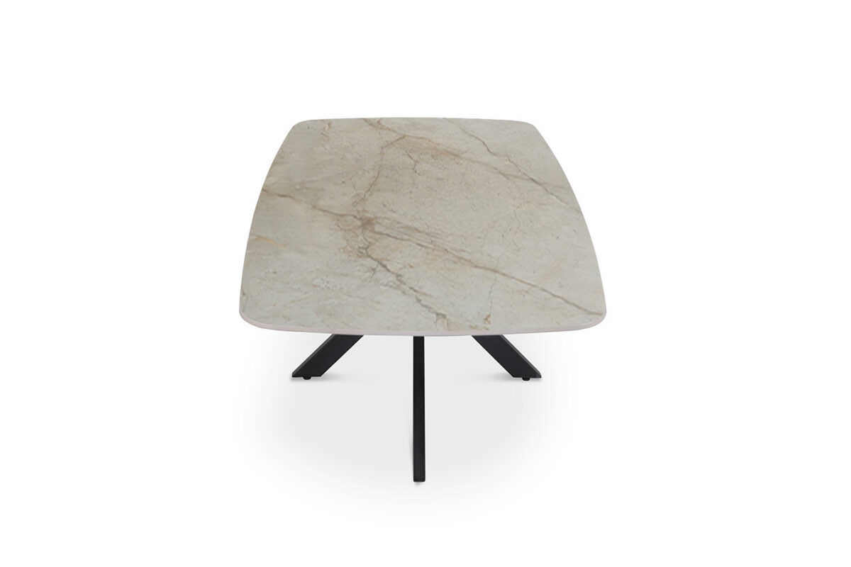 Salontafel Firenze Deens ovaal 130 cm steen beige Industrieel – foto 5