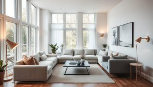 L-vormige woonkamer inrichten