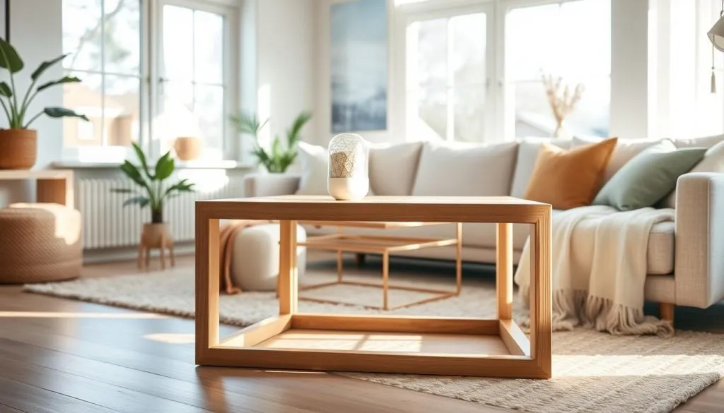 bijzettafel in woonkamer