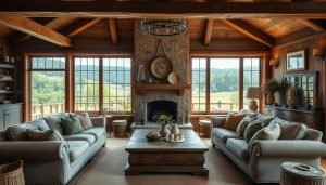 landelijke woonkamer inspiratie