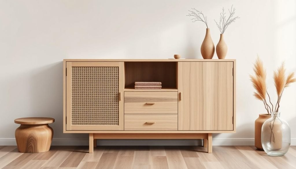 natuurlijke materialen kast