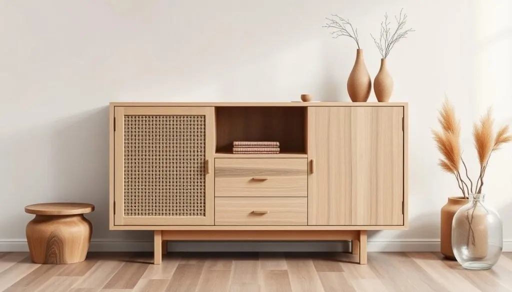 natuurlijke materialen kast