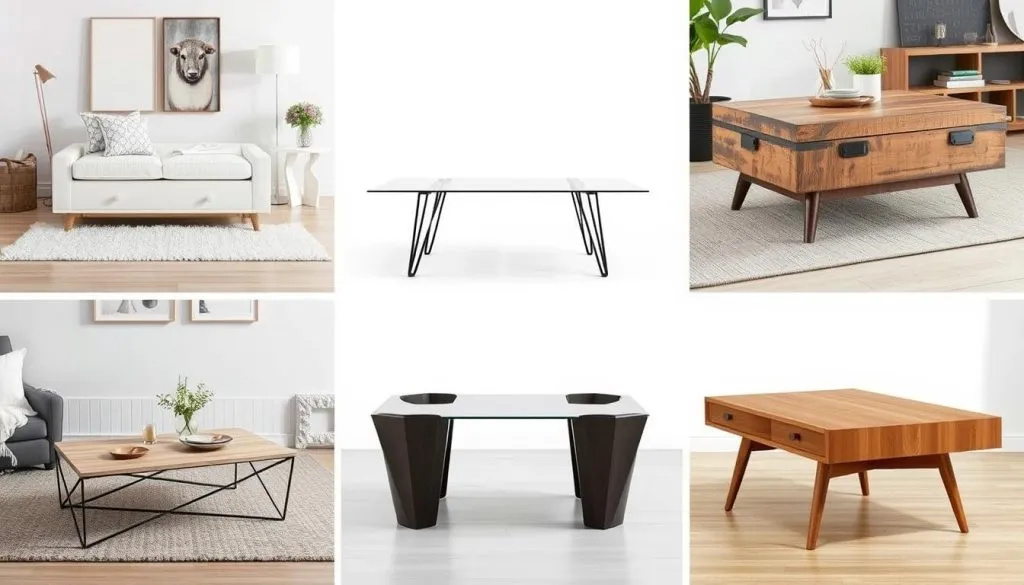 salontafel in diverse interieurstijlen