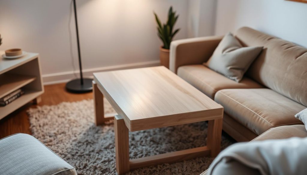 salontafel in kleine ruimte