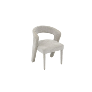 De CHAIR MILA VC802A GOLD + BLACK is een moderne accentstoel met zwarte bekleding, een gebogen open rugleuning en vier strakke gouden poten, geïsoleerd op een witte achtergrond.